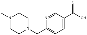 6-(4-methyl-piperazin-1-ylmethyl)-nicotinic acid Structure