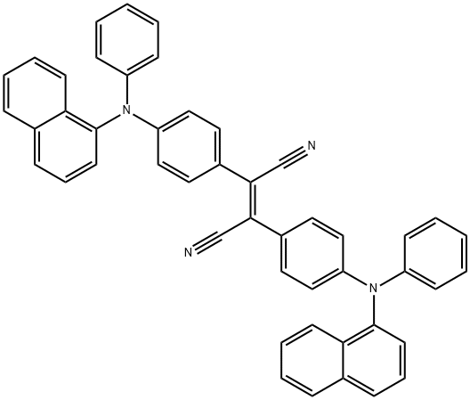 2,3-双[4-(1-萘基L苯基氨基)苯基]反丁烯二腈, 638222-73-8, 结构式