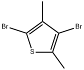2,4-dibromo-3,5-dimethylthiophene Struktur