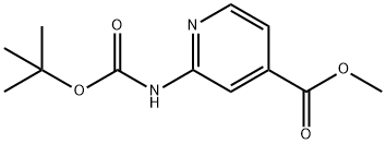 Methyl 2-(Boc-amino)isonicotinate Structure