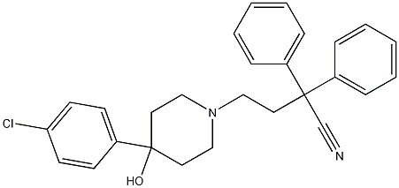 4-(4-Chlorophenyl)-4-hydroxy-a,a-diphenyl-1-piperidinebutanenitrile Struktur