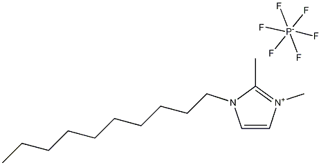 1-decyl-2,3-dimethylimidazolium hexafluorophosphate Struktur