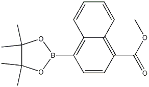 4-(甲氧基羰基)萘-1-硼酸频那醇酯, 643094-08-0, 结构式