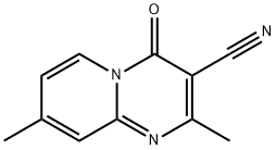 2,8-Dimethyl-4-oxo-4H-pyrido[1,2-a]pyrimidine-3-carbonitrile Struktur
