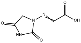 2-[(2,4-Dioxo-1-imidazolidinyl)imino]acetic Acid Structure