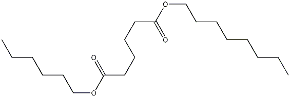 Hexanedioic acid, hexyl octyl ester, 65185-85-5, 结构式