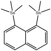 1,8-Bis(trimethylstannyl)naphthalene 化学構造式