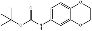 tert-butyl (2,3-dihydrobenzo[b][1,4]dioxin-6-yl)carbamate 化学構造式