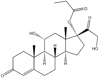 HYDROCORTISONE-17-PROPIONATE 结构式