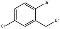 1-ブロモ-2-(ブロモメチル)-4-クロロベンゼン 化学構造式