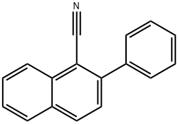 2-フェニルナフタレン-1-カルボニトリル 化学構造式