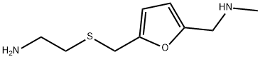 5-[[(2-Aminoethyl)thio]methyl]-N-methyl-2-furanmethanamine, 66356-54-5, 结构式