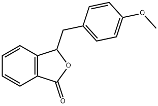 3-(4-メトキシベンジル)フタリド 化学構造式