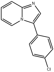 3-(4-クロロフェニル)イミダゾ[1,2-a]ピリジン 化学構造式
