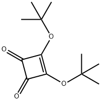 3,4-Di(tert-butoxy)-3-cyclobutene-1,2-dione 化学構造式