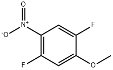 1,4-difluoro-2-methoxy-5-nitrobenzene Struktur