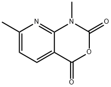 1,7-ジメチル-1H-ピリド[2,3-D][1,3]オキサジン-2,4-ジオン 化学構造式