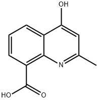4-Hydroxy-2-methylquinoline-8-carboxylic acid Struktur