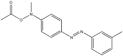 Benzenamine, N-(acetyloxy)-N-methyl-4-((3-methylphenyl)azo)- Structure