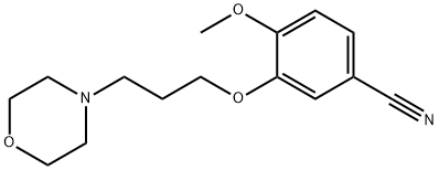 3-(3-吗啉丙氧基)-4-甲氧基苄腈,675126-28-0,结构式