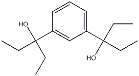 1,3-Bis(3-hydroxy-3-pentyl)benzene Structure