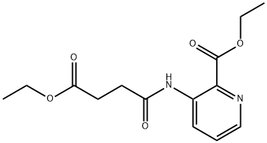 3-[(4-Ethoxy-1,4-dioxobutyl)amino]-2-pyridinecarboxylic Acid Ethyl Ester, 676596-61-5, 结构式