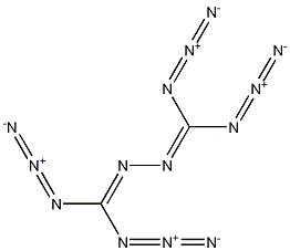Bis(diazidomethylene)-hydrazine Struktur