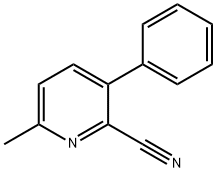 2-Cyano-6-methyl-3-phenylpyridine Struktur