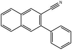 3-Phenylnaphthalene-2-carbonitrile Struktur