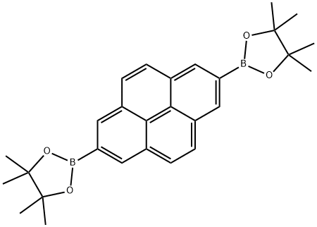 2,7-双(4,4,5,5-四甲基-1,3,2-二氧杂硼烷-2-基)芘, 688756-58-3, 结构式