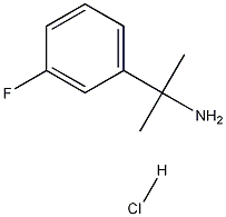 2-(3-FLUOROPHENYL)PROPAN-2-AMINE HYDROCHLORIDE Structure