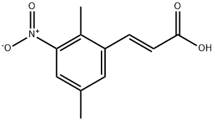 (E)-3-(2,5-二甲基-3-硝基苯基)-2-丙烯酸, 69022-53-3, 结构式