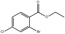2-溴-4-氯苯甲酸乙酯 结构式