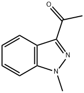 1-(1-メチル-1H-インダゾール-3-イル)エタノン 化学構造式