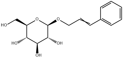 3-苯基-2-丙烯基 BETA-D-吡喃葡萄糖苷, 69306-80-5, 结构式