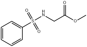 N-(苯磺酰基)甘氨酸甲酯, 69398-48-7, 结构式