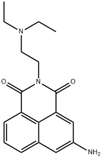 3-Amino-N-(2-diethylaminoethyl)-1,8-naphthalimide Structure