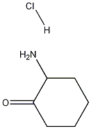 2-氨基环己酮盐酸盐, 6946-05-0, 结构式