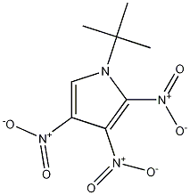 1-tert-Butyl-2,3,4-trinitro-pyrrole Struktur