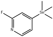 2-Fluoro-4-(trimethylstannyl)pyridine Structure