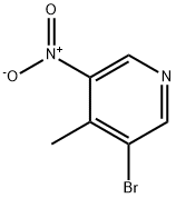 3-Bromo-4-methyl-5-nitropyridine Struktur