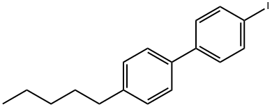 4-ペンチル-4'-ヨードビフェニル 化学構造式