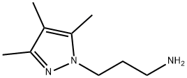 [3-(3,4,5-三甲基-1H-吡唑-1-基)丙基]胺, 69980-77-4, 结构式