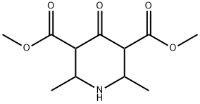 2,6-Dimethyl-4-oxo-piperidine-3,5-dicarboxylic acid dimethyl ester Structure