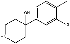 4-(3-chloro-4-methylphenyl)piperidin-4-ol Structure