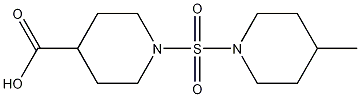 1-[(4-methylpiperidin-1-yl)sulfonyl]piperidine-4-carboxylic acid Structure