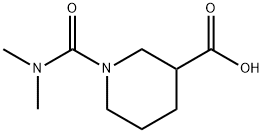 1-(二甲基氨基甲酰基)哌啶-3-甲酸,702670-21-1,结构式