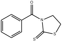 3-ベンゾイルチアゾリジン-2-チオン 化学構造式