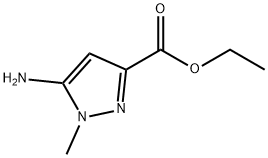 5-Amino-1-methyl-1H-pyrazole-3-carboxylic acid ethyl ester Structure