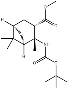 (1R,2R,3S,5R)-2-Amino-2,6,6-trimethyl-bicyclo[3.1.1]heptane-3-carboxylic acid methyl ester hydrochloride Structure